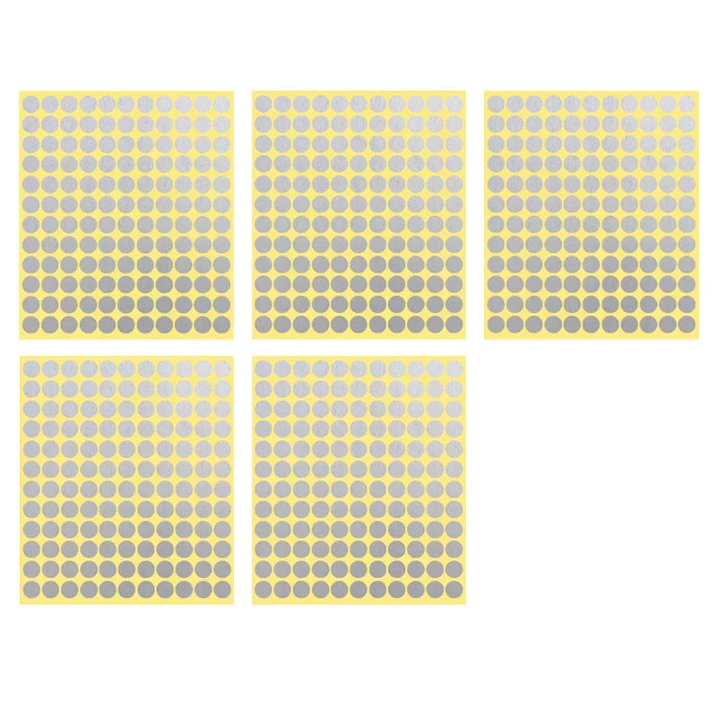 8/13/25/50mm Round Sticker Dots Adhesive Labels Neutral