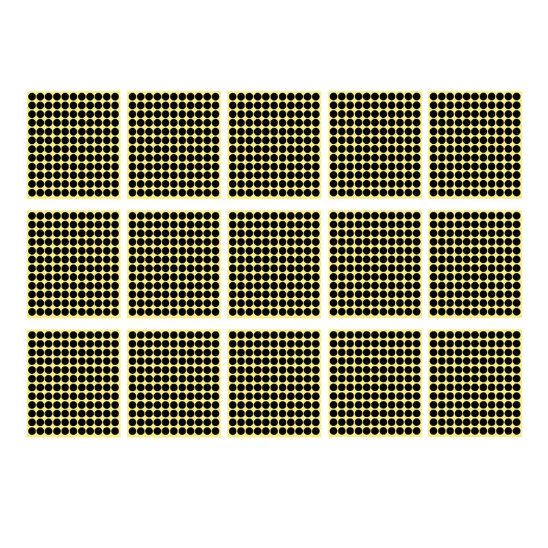 8/13/25/50mm Round Sticker Dots Adhesive Labels Neutral