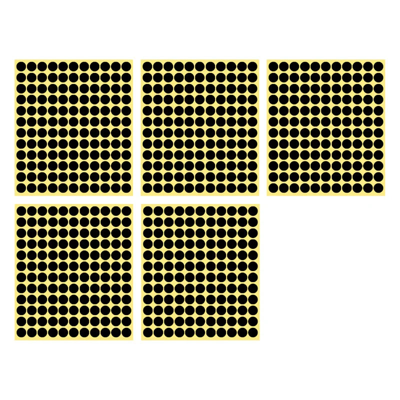 8/13/25/50mm Round Sticker Dots Adhesive Labels Neutral