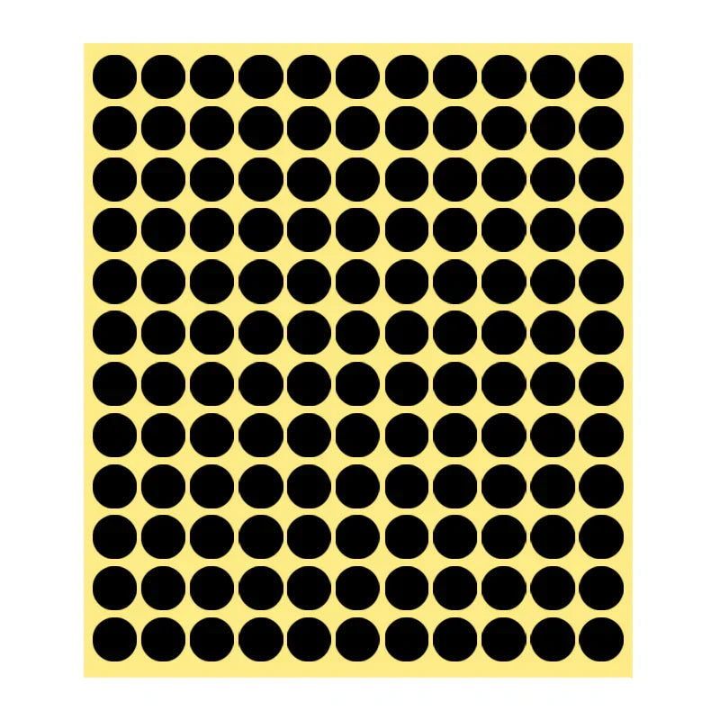 8/13/25/50mm Round Sticker Dots Adhesive Labels Neutral