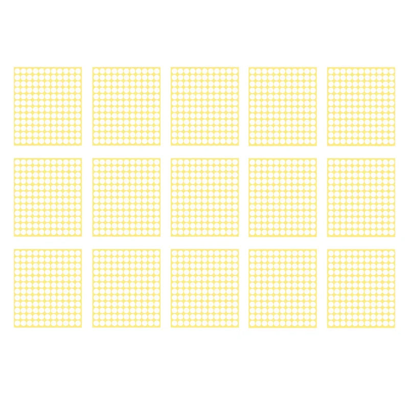 8/13/25/50mm Round Sticker Dots Adhesive Labels Neutral