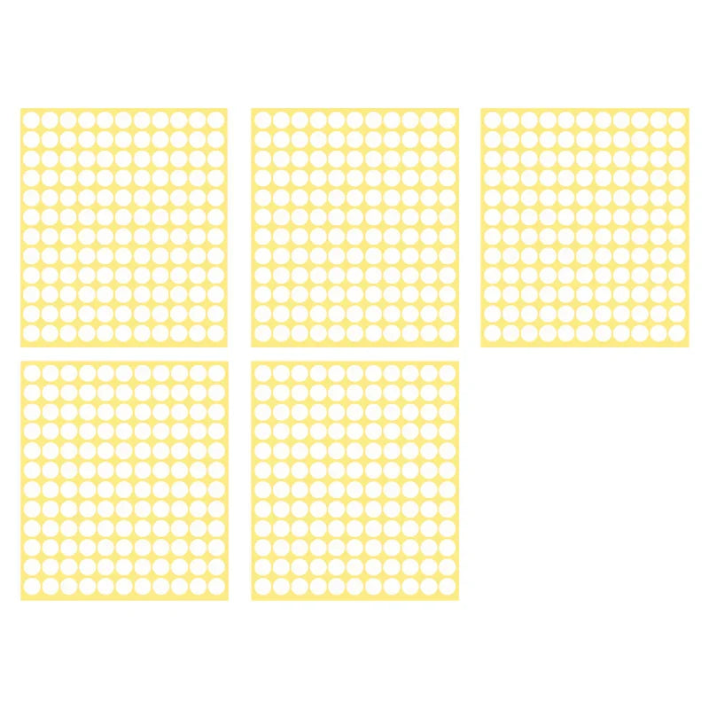 8/13/25/50mm Round Sticker Dots Adhesive Labels Neutral