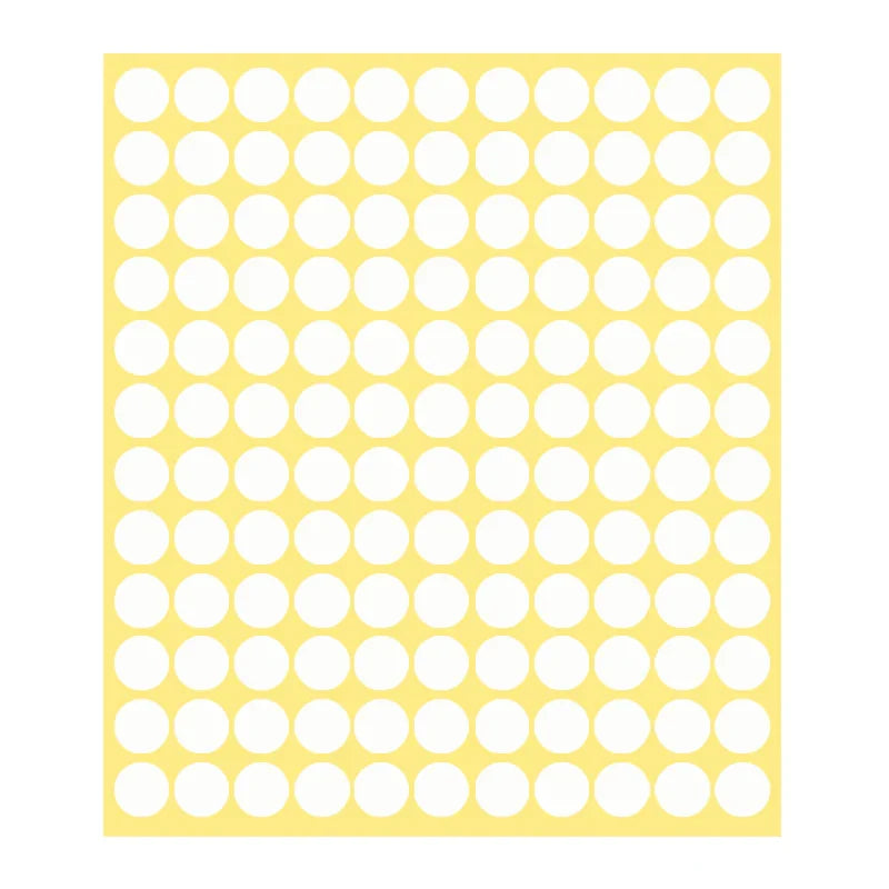 8/13/25/50mm Round Sticker Dots Adhesive Labels Neutral