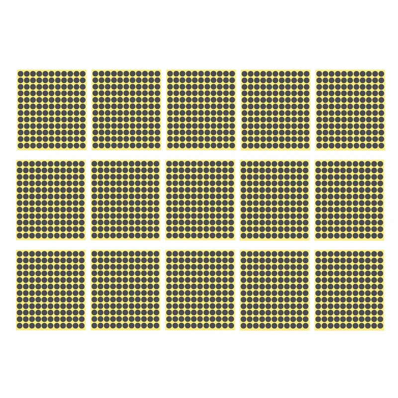 8/13/25/50mm Round Sticker Dots Adhesive Labels Neutral