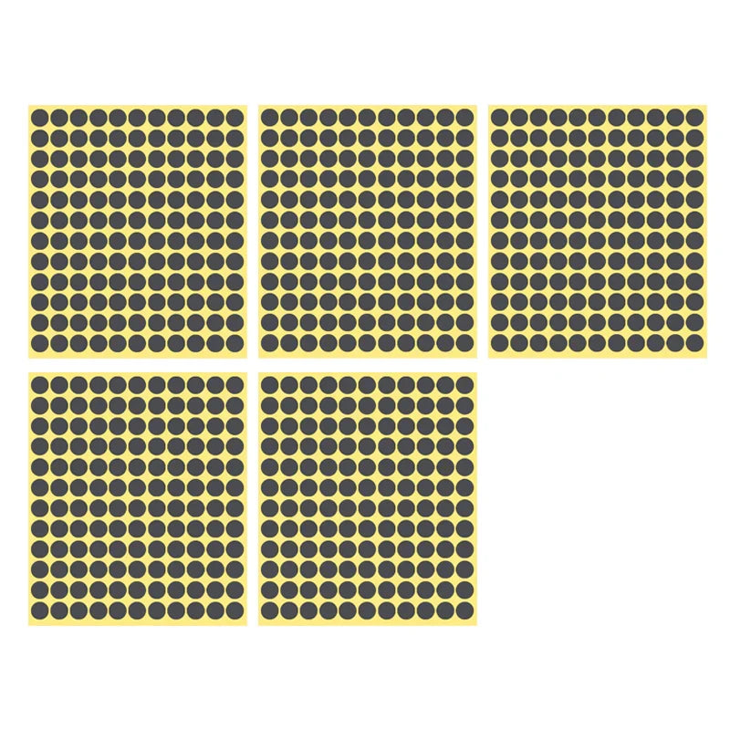 8/13/25/50mm Round Sticker Dots Adhesive Labels Neutral