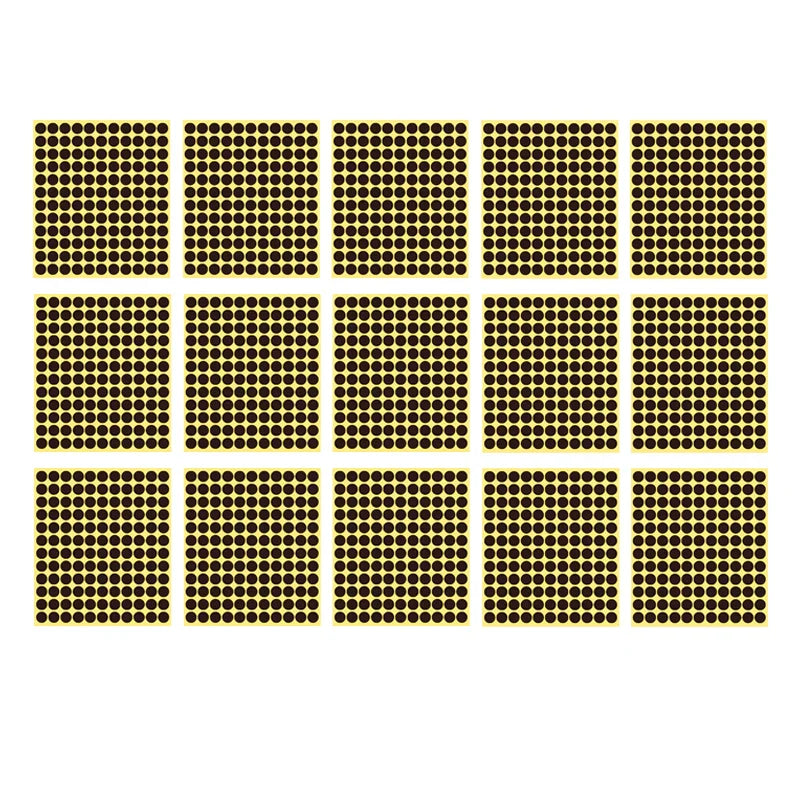 8/13/25/50mm Round Sticker Dots Adhesive Labels Neutral
