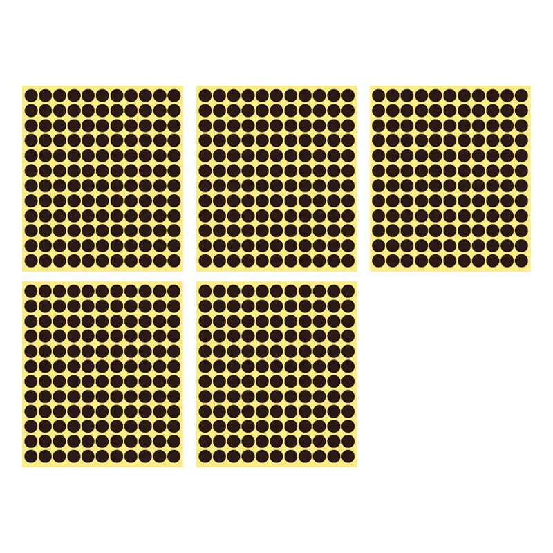8/13/25/50mm Round Sticker Dots Adhesive Labels Neutral