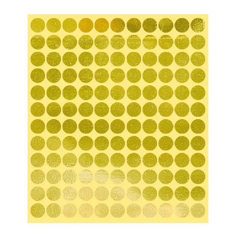 8/13/25/50mm Round Sticker Dots Adhesive Labels Neutral