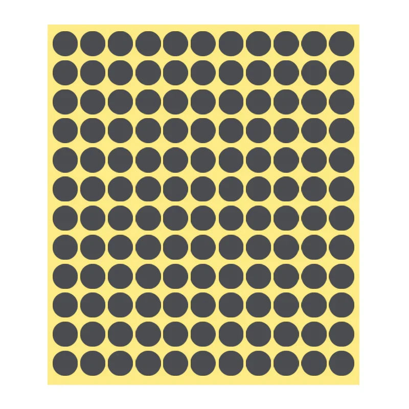 8/13/25/50mm Round Sticker Dots Adhesive Labels Neutral