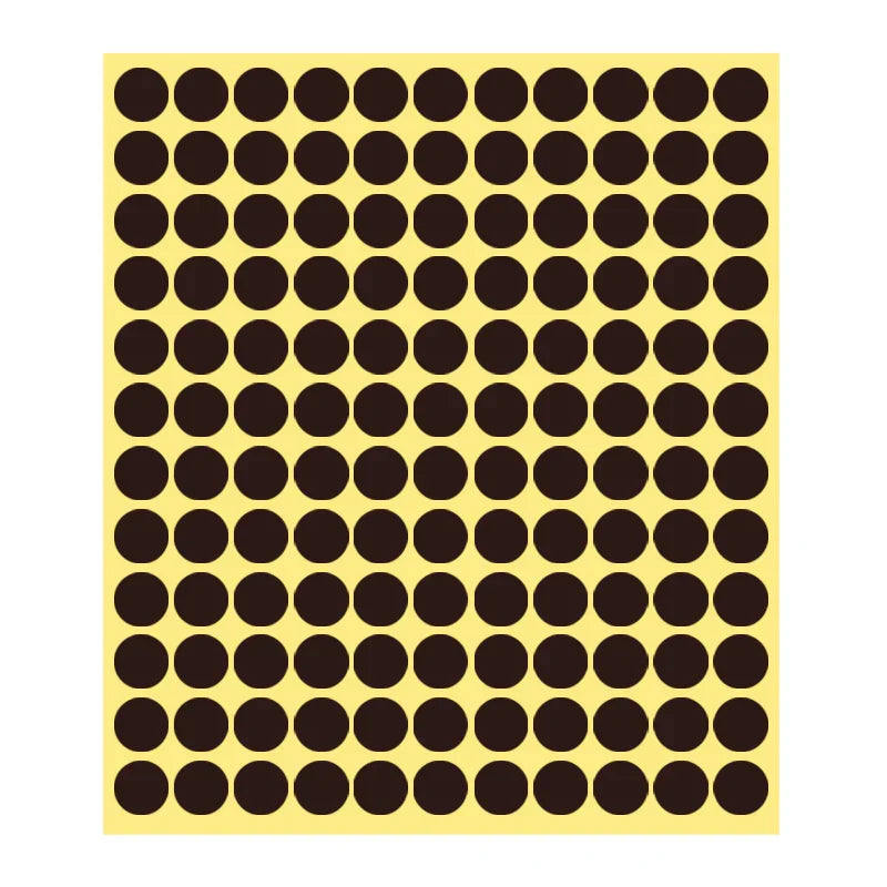 8/13/25/50mm Round Sticker Dots Adhesive Labels Neutral