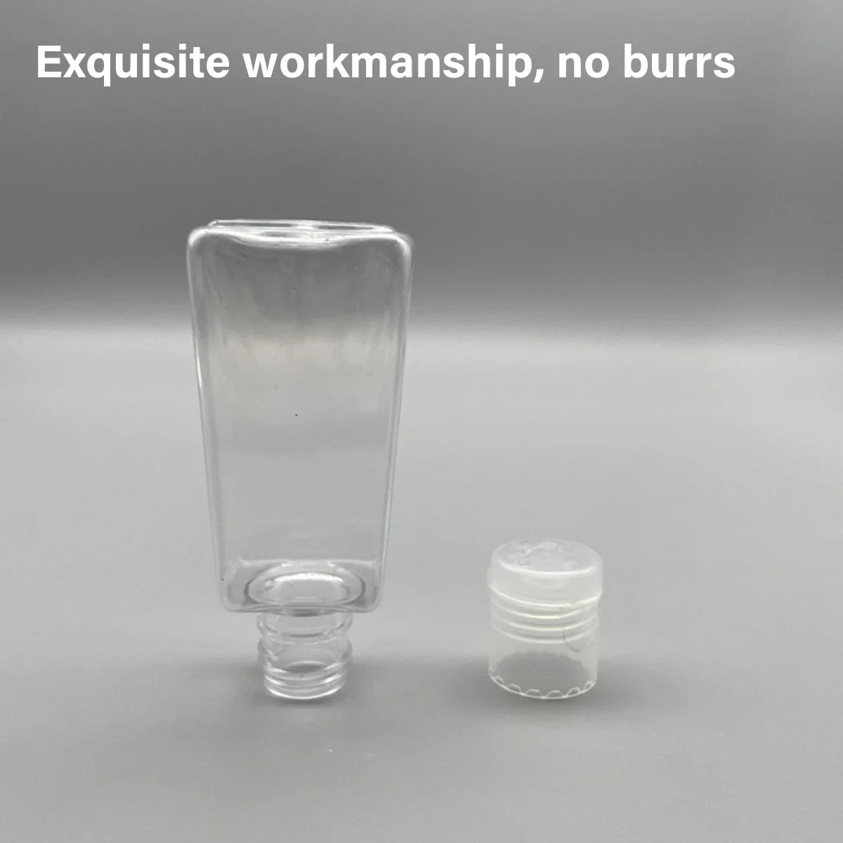 100pcs 30ml 60ml Trapezoidal Clear Refillable Cosmetic Bottles