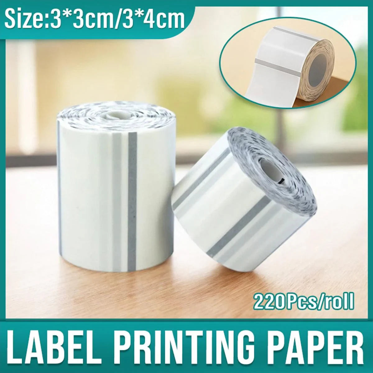 Transparent Label Printer Paper 1 Roll