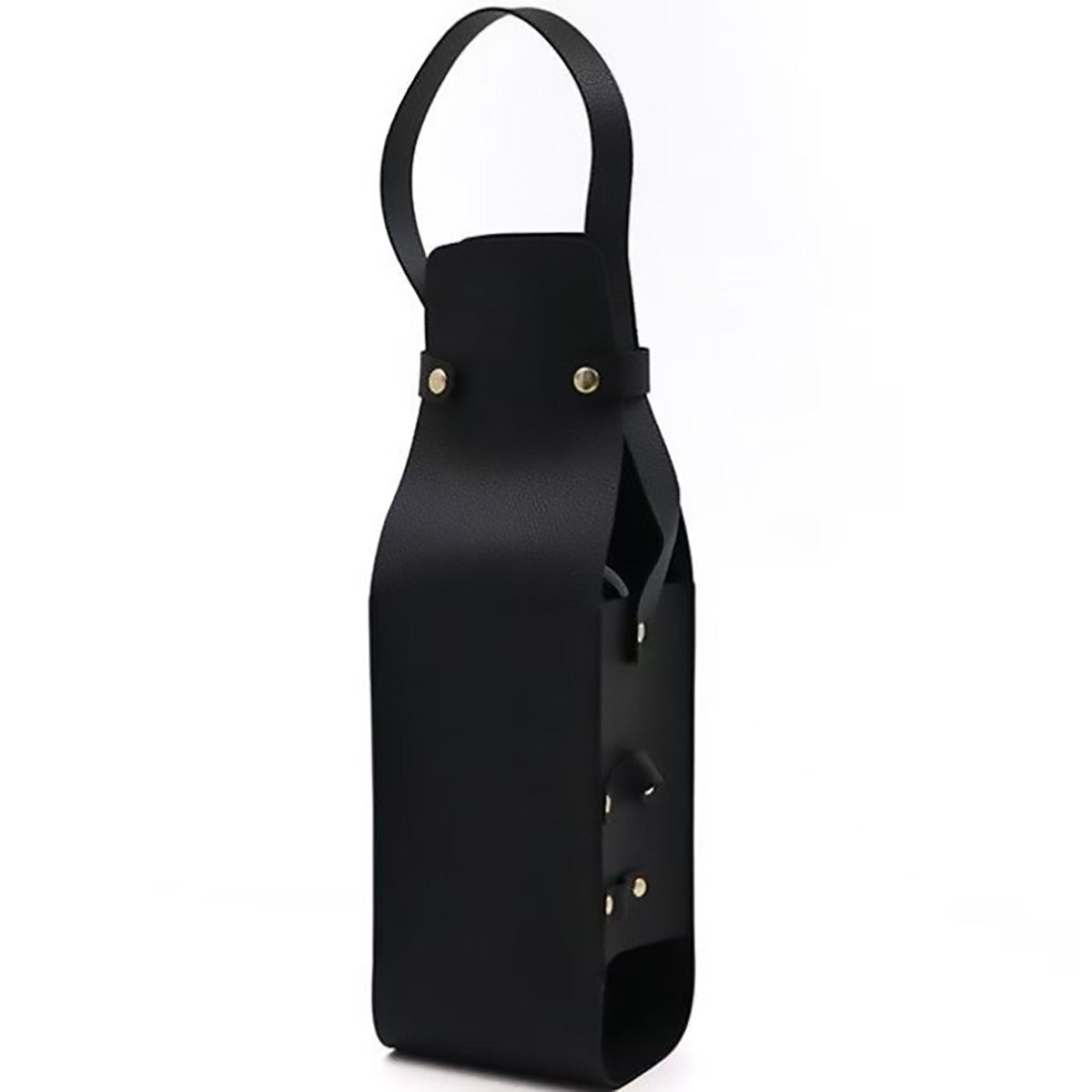 2PCS PU Leather Wine Tote Bag Portable Single Bottle Gift Carrier