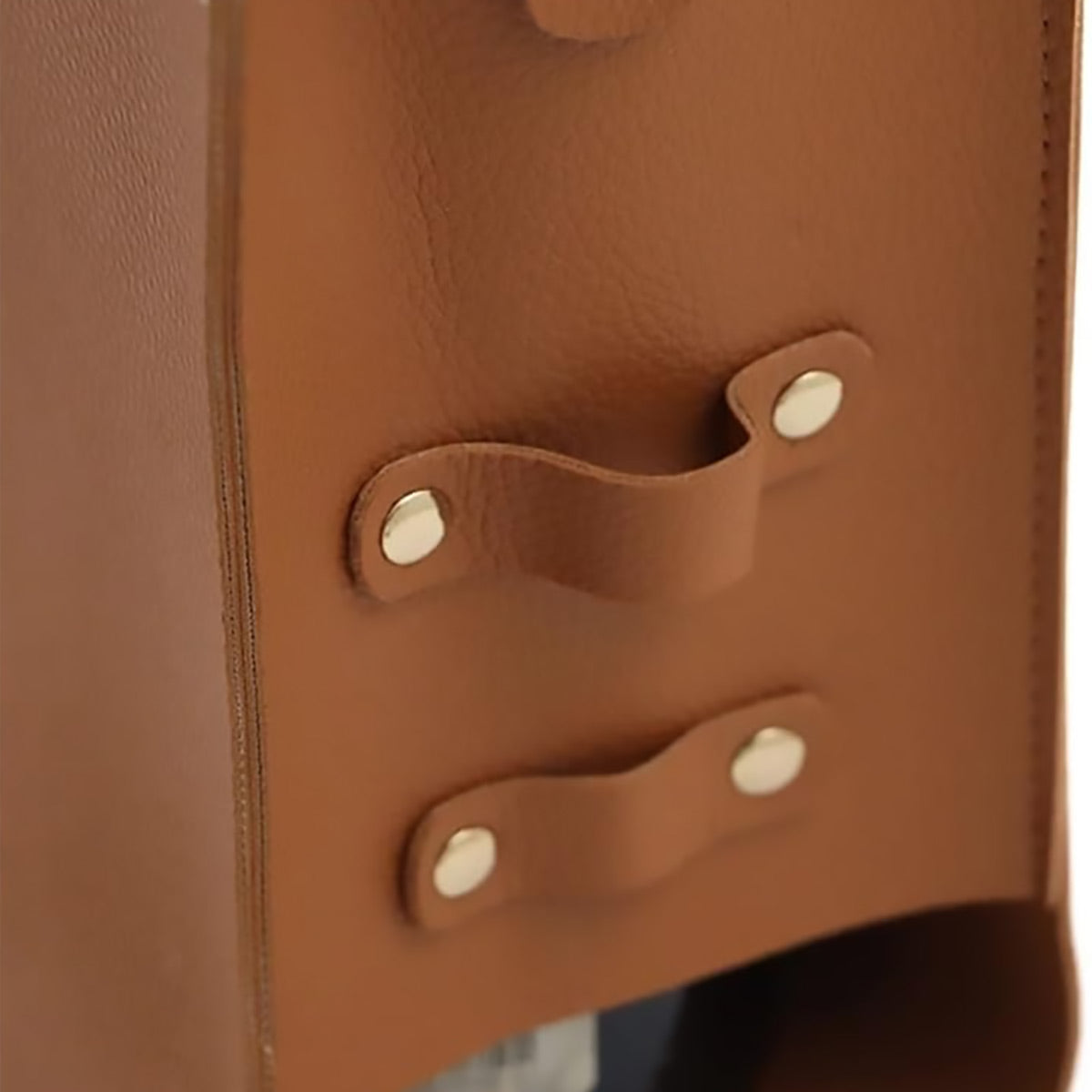 2PCS PU Leather Wine Tote Bag Portable Single Bottle Gift Carrier