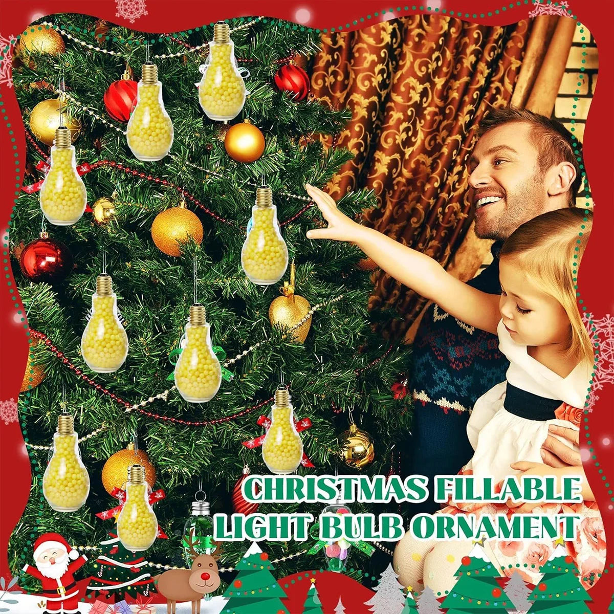 50pcs 100ml Transparent Bulb Bottles Plastic Candy Jars