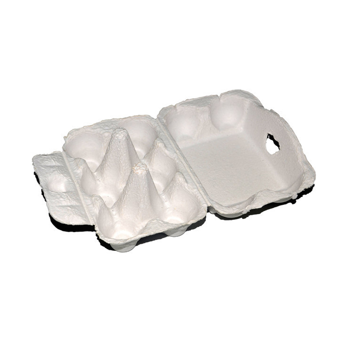 200PCS 6 Slot Paper Egg Trays Molded Pulp Egg Packaging Trays