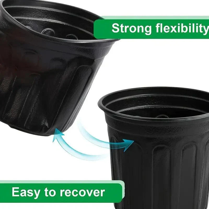 Black Gallon Soft Plastic Planter Bag 100PCS