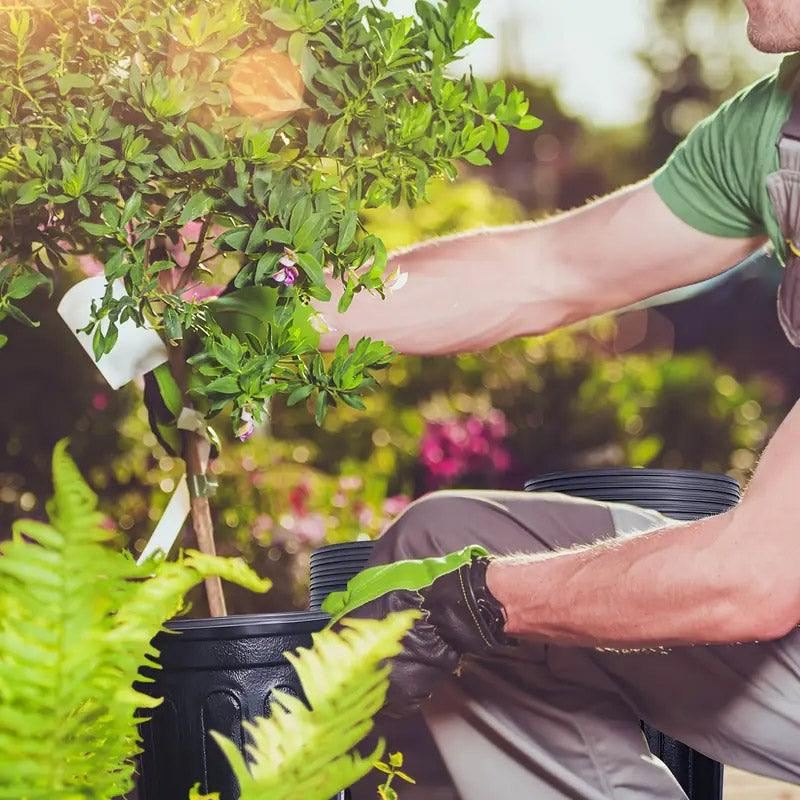 Black Gallon Soft Plastic Planter Bag 100PCS