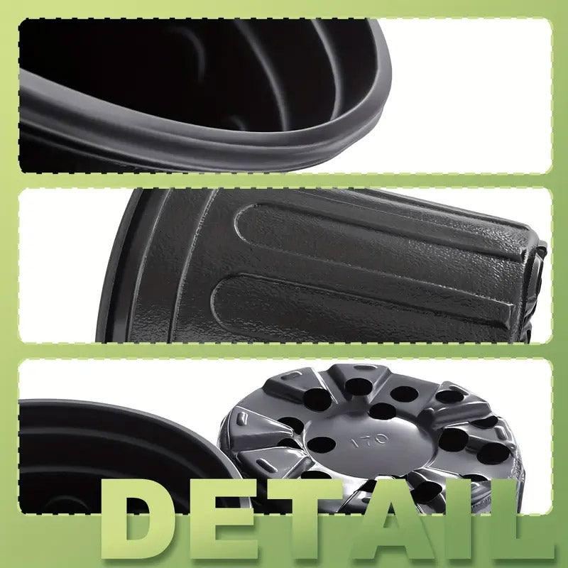 Black Gallon Soft Plastic Planter Bag 100PCS