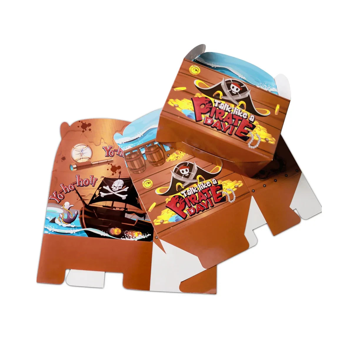 Pirate Theme Party Carton Candy Box Gift Box 12PCS