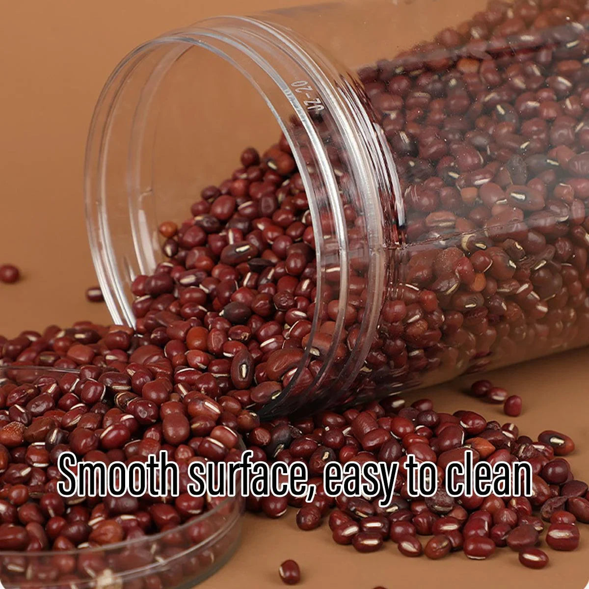 Plastic Food Bottles Transparent Sealed Storage Tanks 50PCS