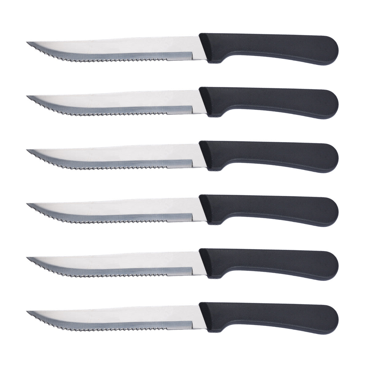 Stainless Steel Steak Knives Set 6PCS PP Handle