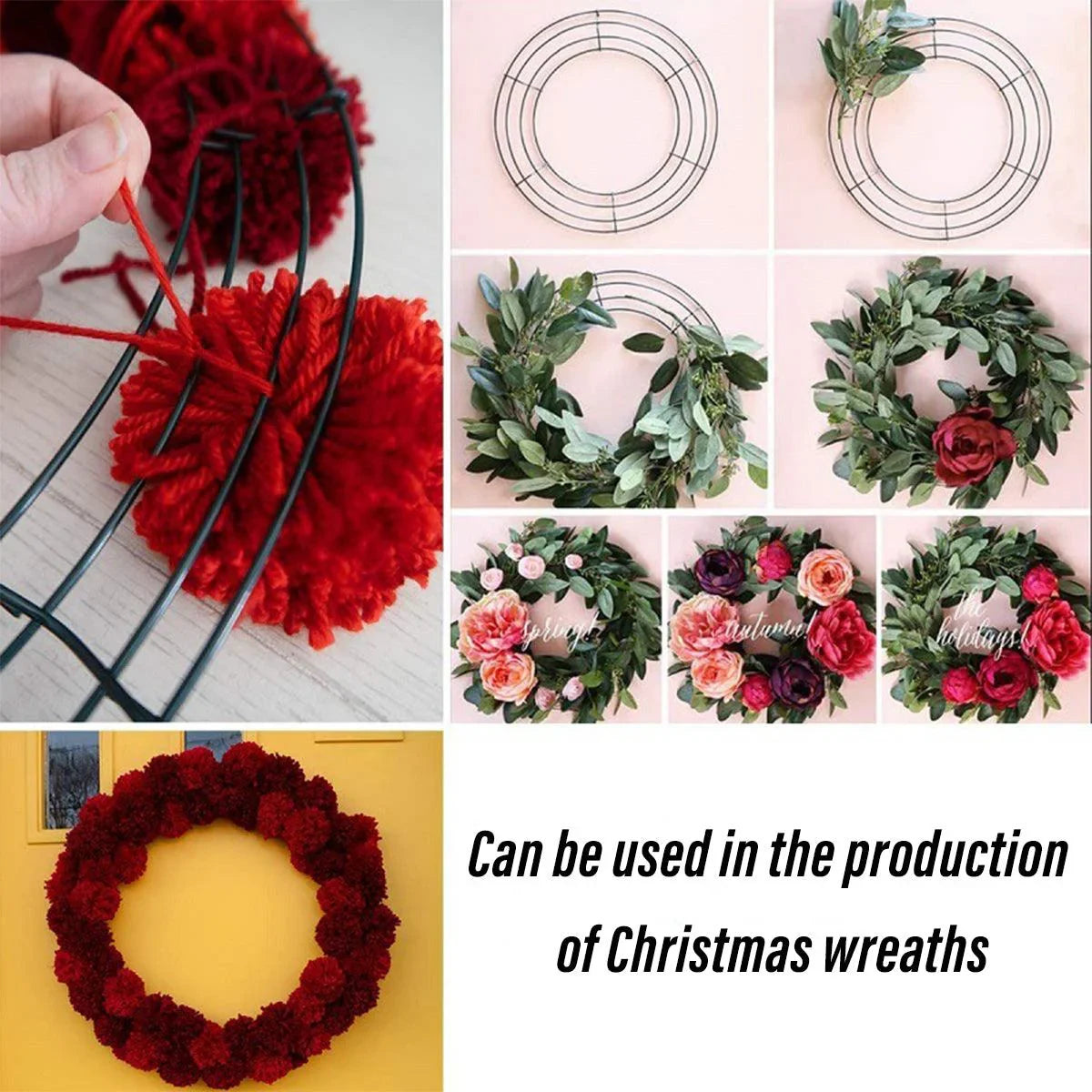 Wreath Wire Floral Craft Decoration 10PCS