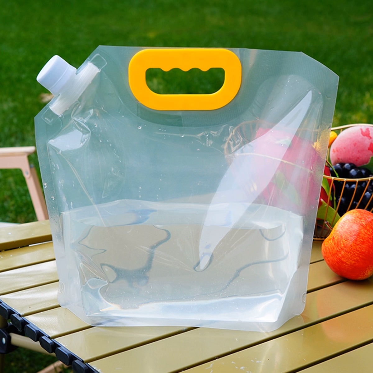20PCS Large Capacity Portable Transparent Beverage Bags Outdoor Use