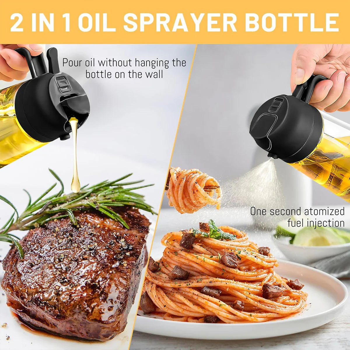 2-in-1 Glass Oil Pot 1PC