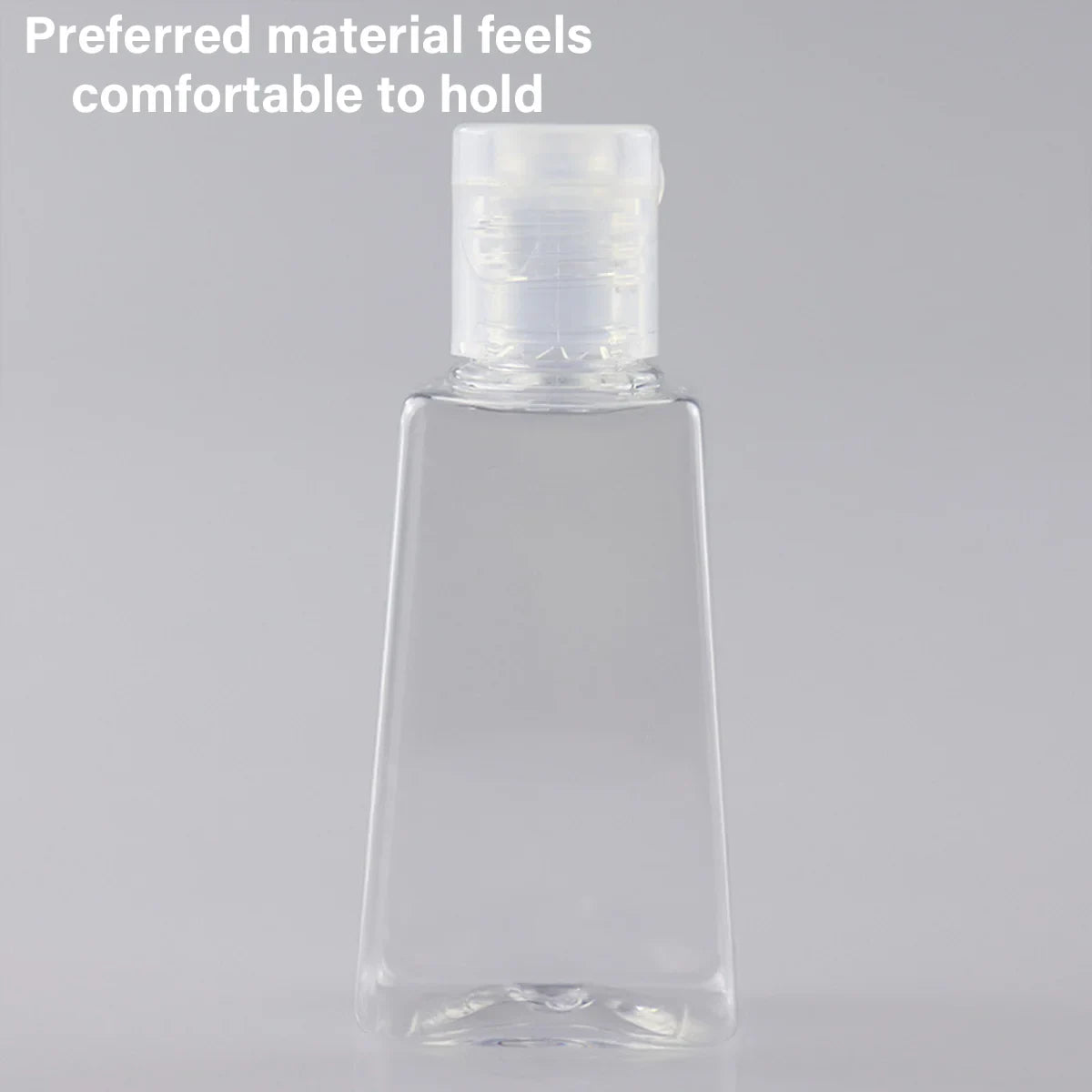 100pcs 30ml 60ml Trapezoidal Clear Refillable Cosmetic Bottles