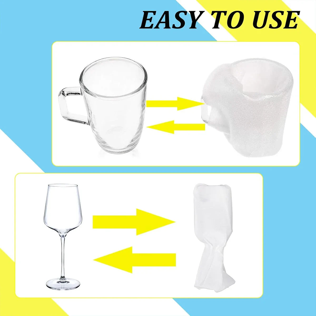 100pcs Pearl Cotton Foam Bags for Fragile Item Protection