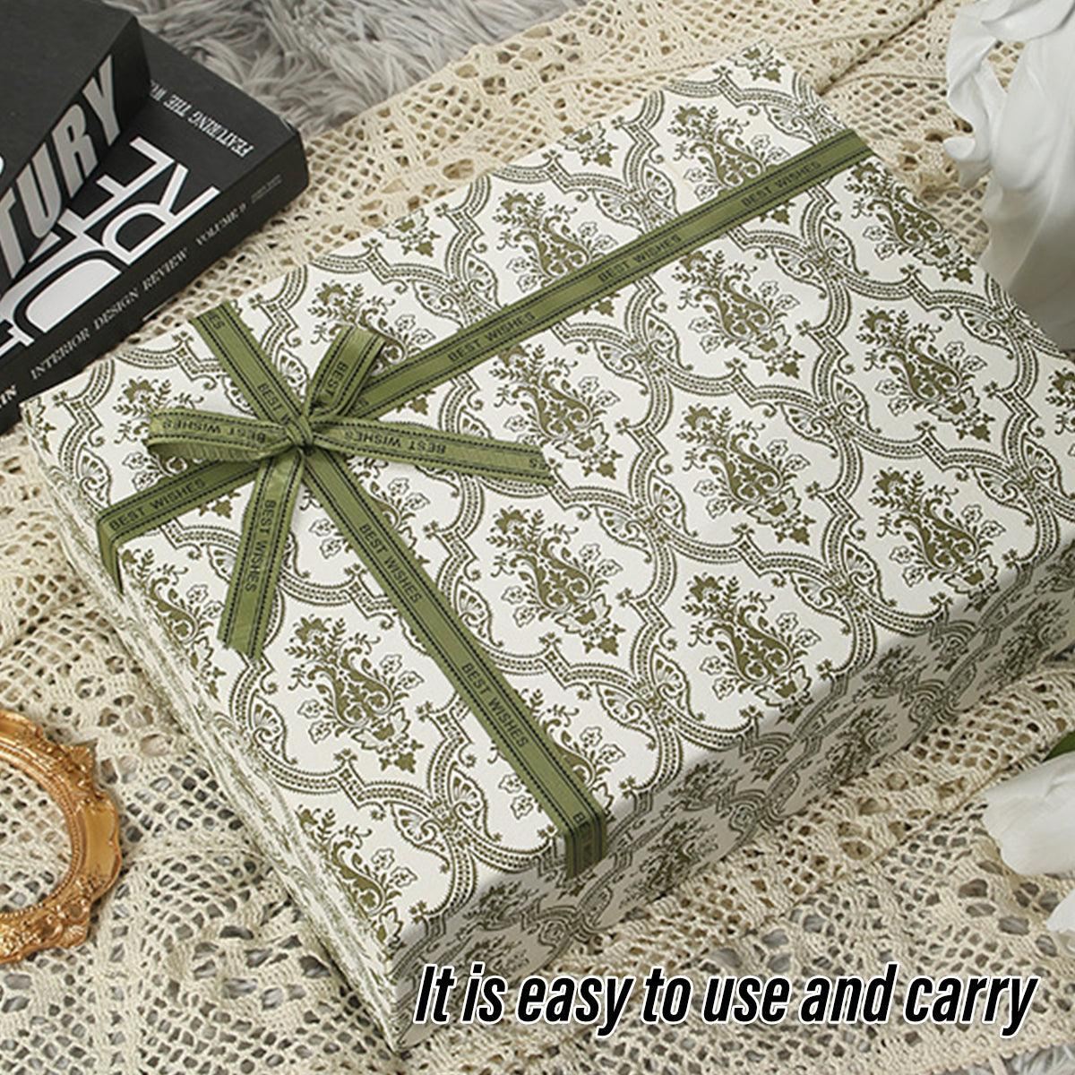 Green Gift Boxes Birthday Packaging Boxes 10PCS