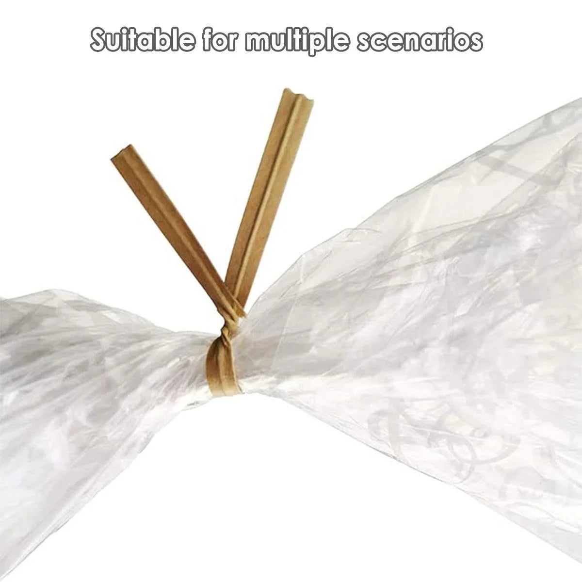 Paper Metal Wire Core Baking Packing Sealing Supplies 1000PCS