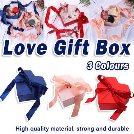 Empty Love Gift Box for Birthday Decorative Packaging