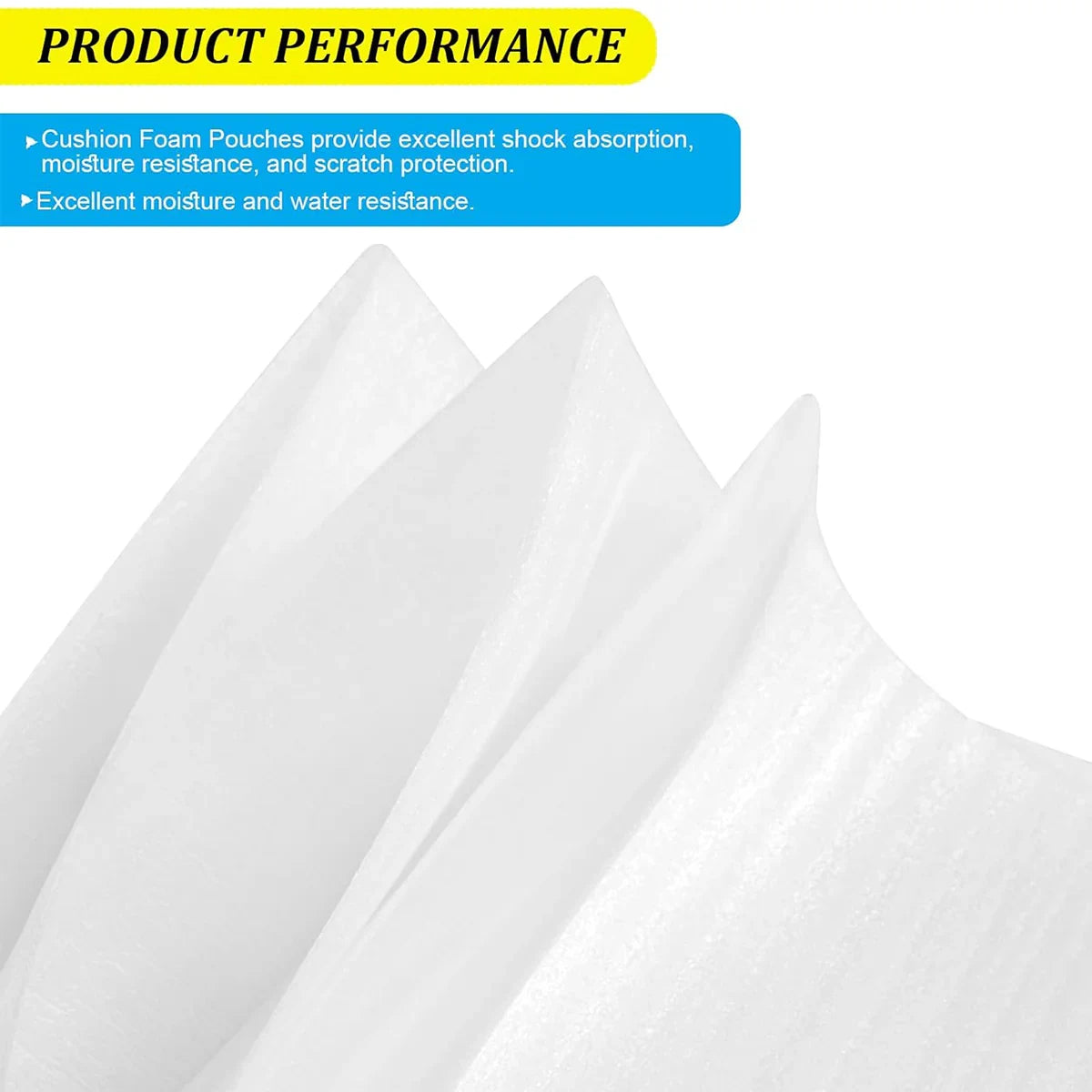 100pcs Pearl Cotton Foam Bags for Fragile Item Protection