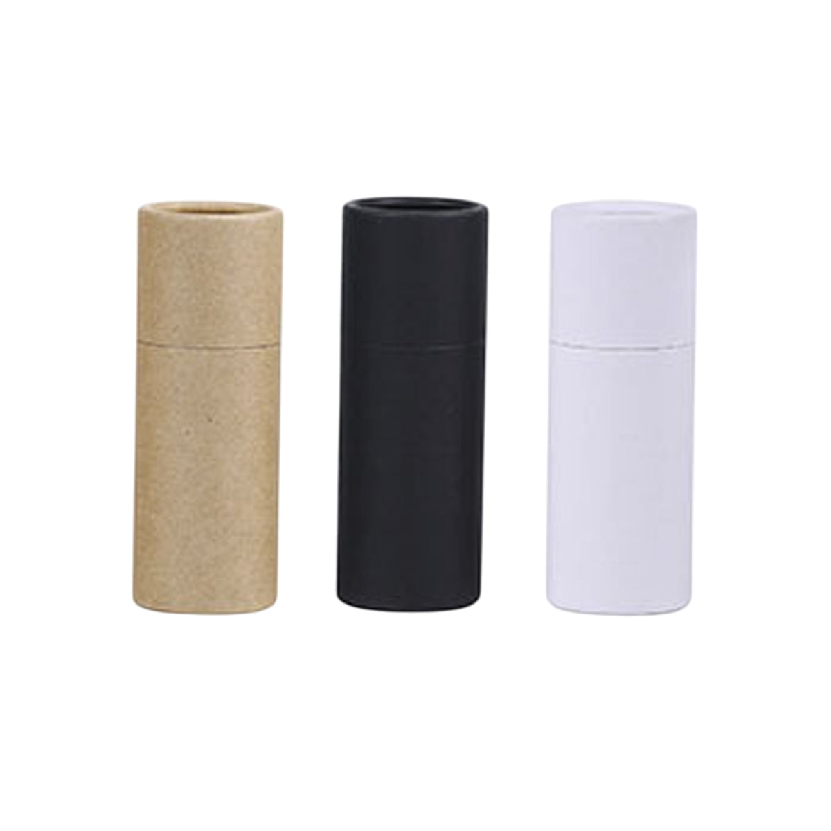 20PCS Kraft Paper Storage Tubes with Lid for Tea Essential Oil Packaging