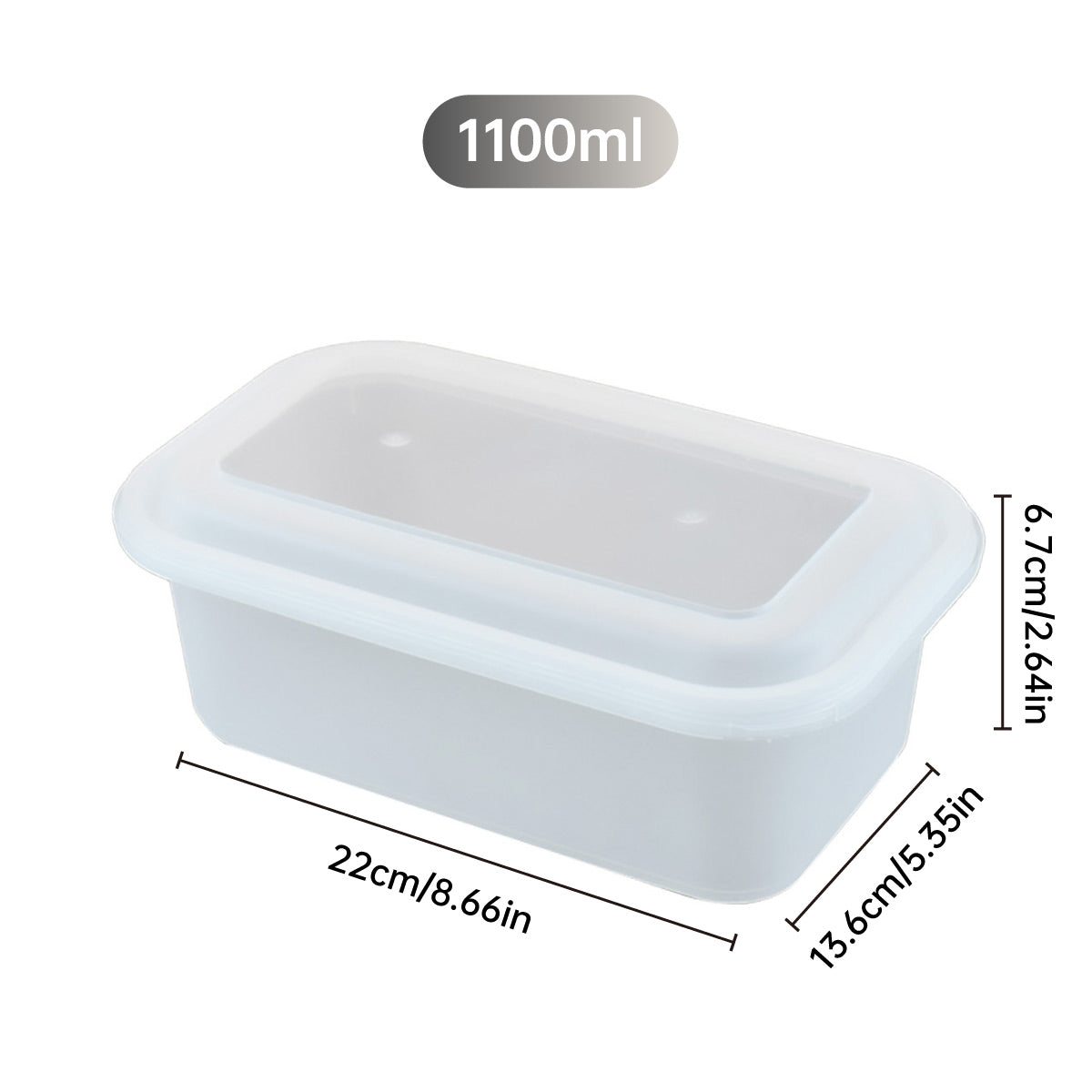 30PCS Disposable Takeout Lunch Box Food-Grade PP Restaurant Home Delivery