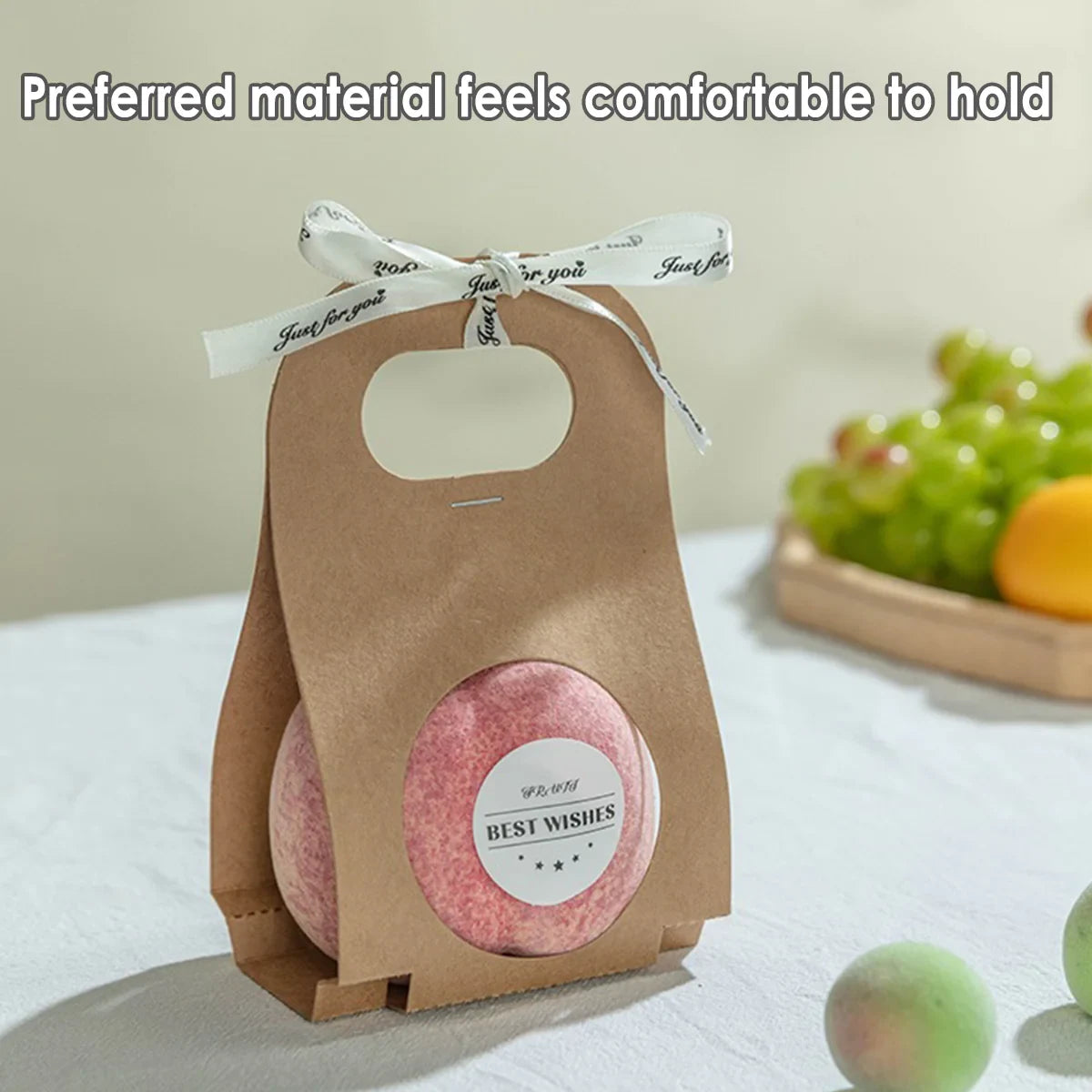 50pcs Kraft Paper Gift Boxes with Single Double Handle