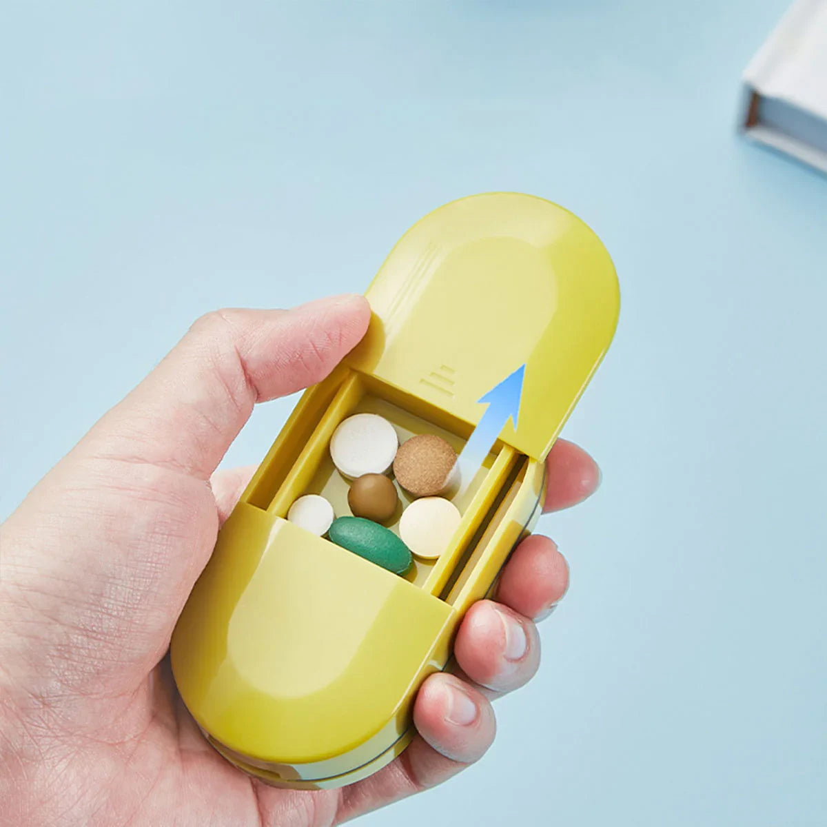 3pcs Tablet Cutter Pill Splitter Portable Medicine Organizer