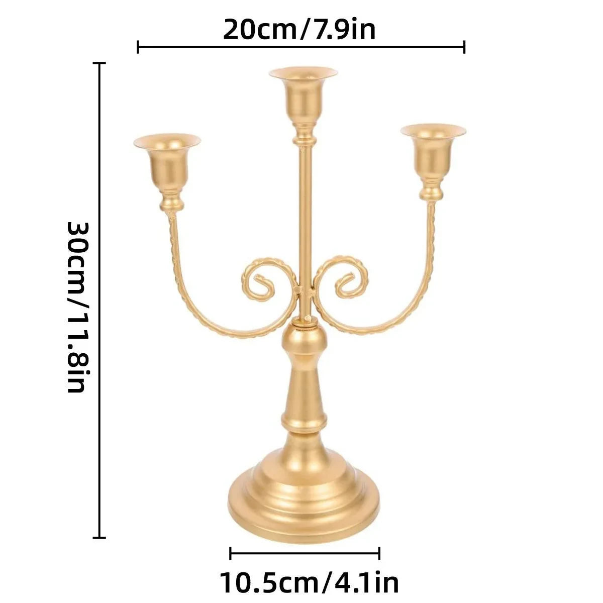 Metal European Candle Holder 1Pack