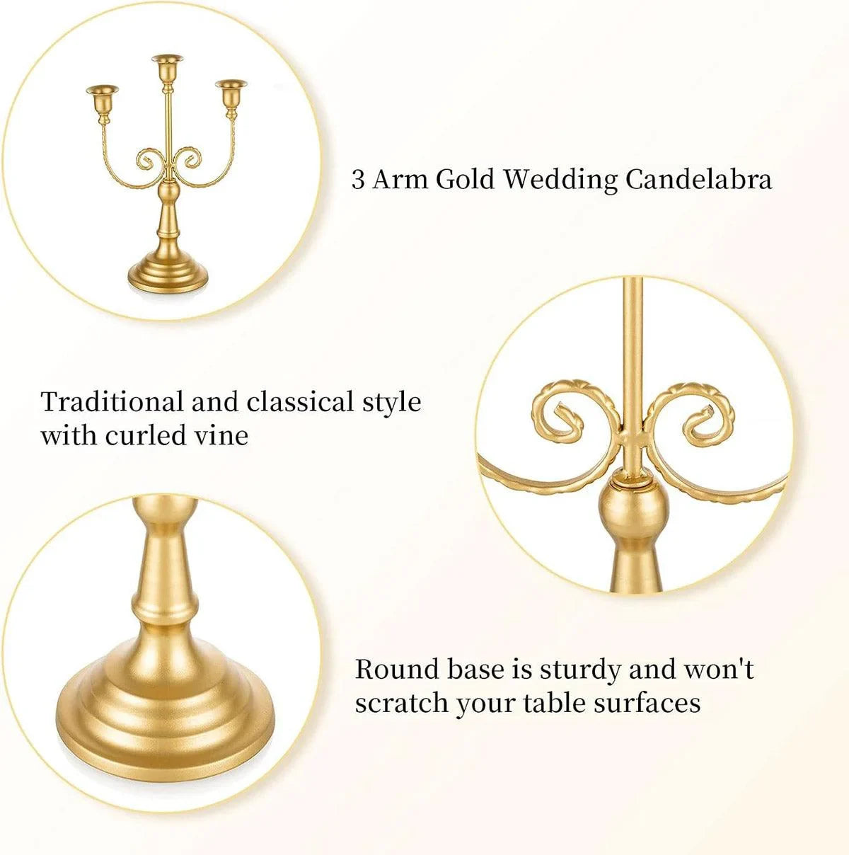 Metal European Candle Holder 1Pack