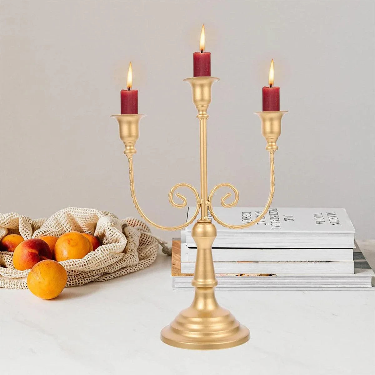 Metal European Candle Holder 1Pack