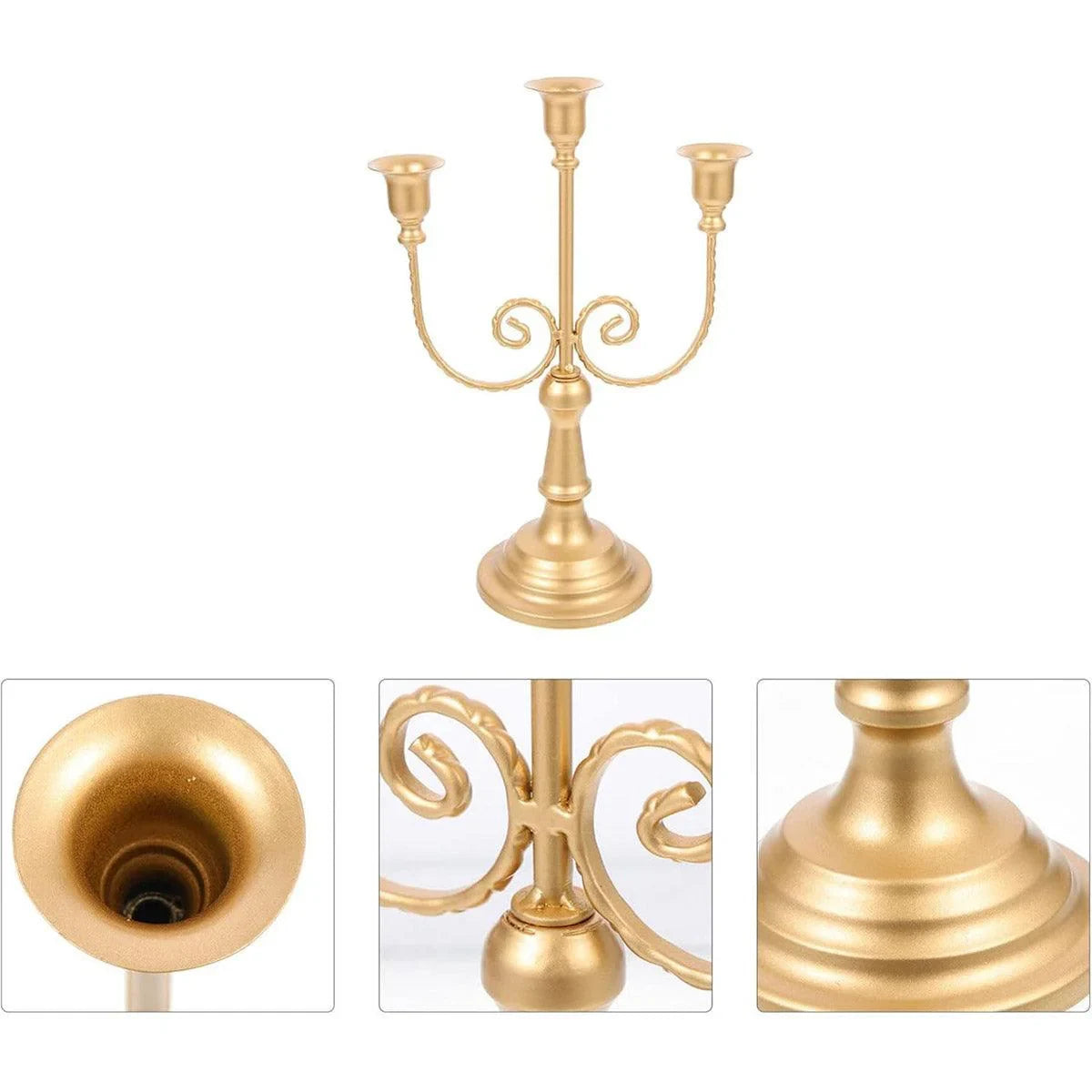 Metal European Candle Holder 1Pack