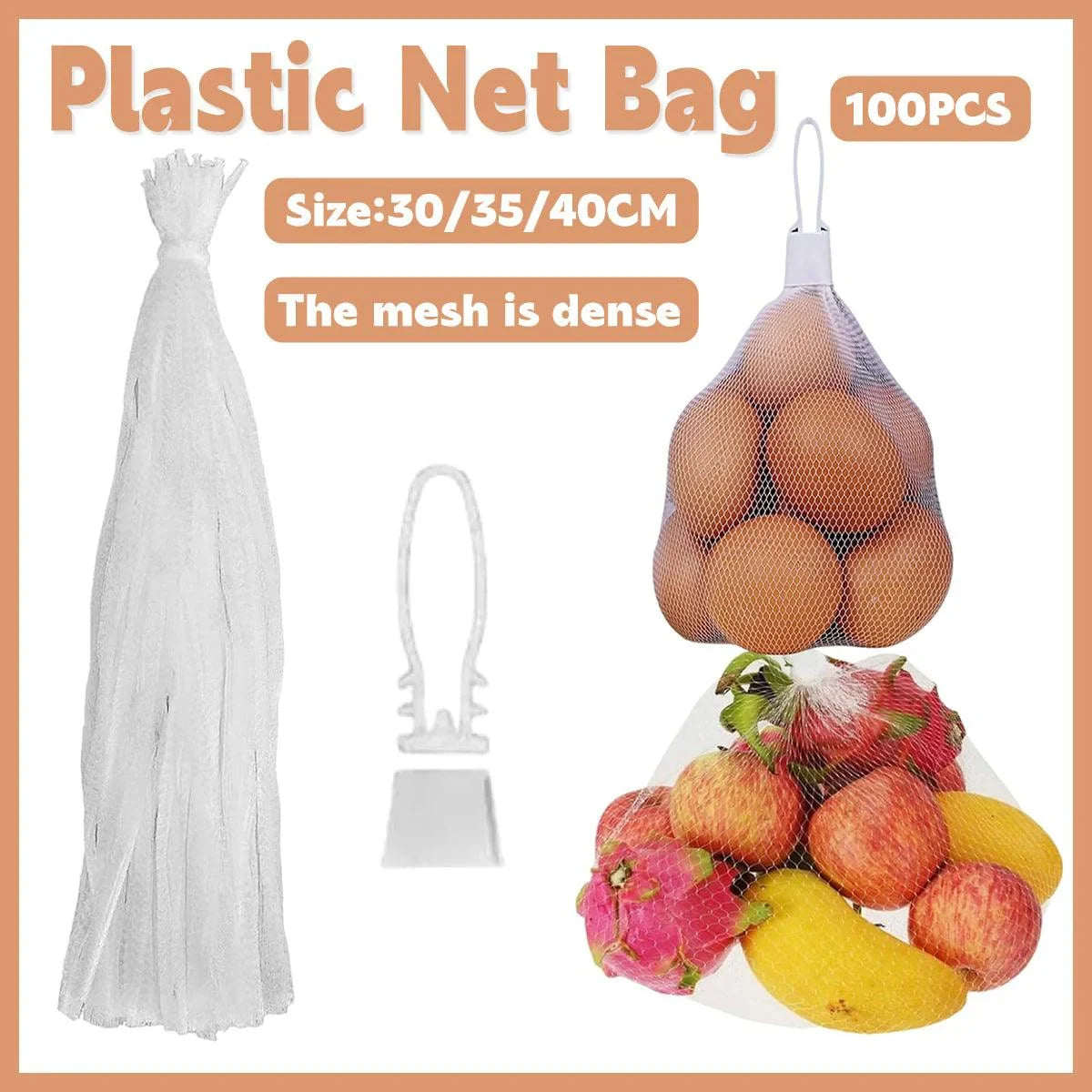 Nylon Mesh Bag Close Eye Plastic Mesh 100PCS
