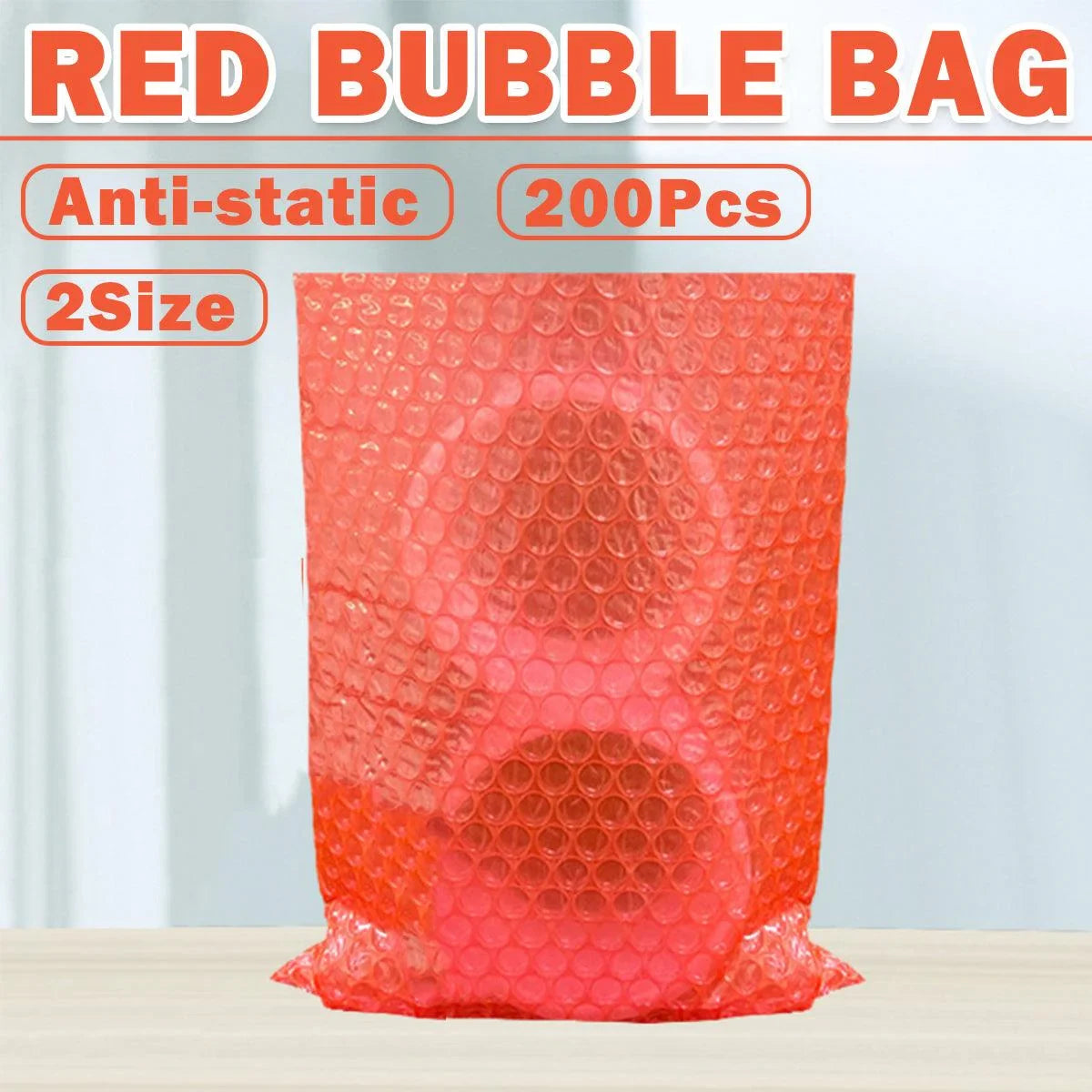 Red Bubble Bag Mailing Express Packaging 200PCS