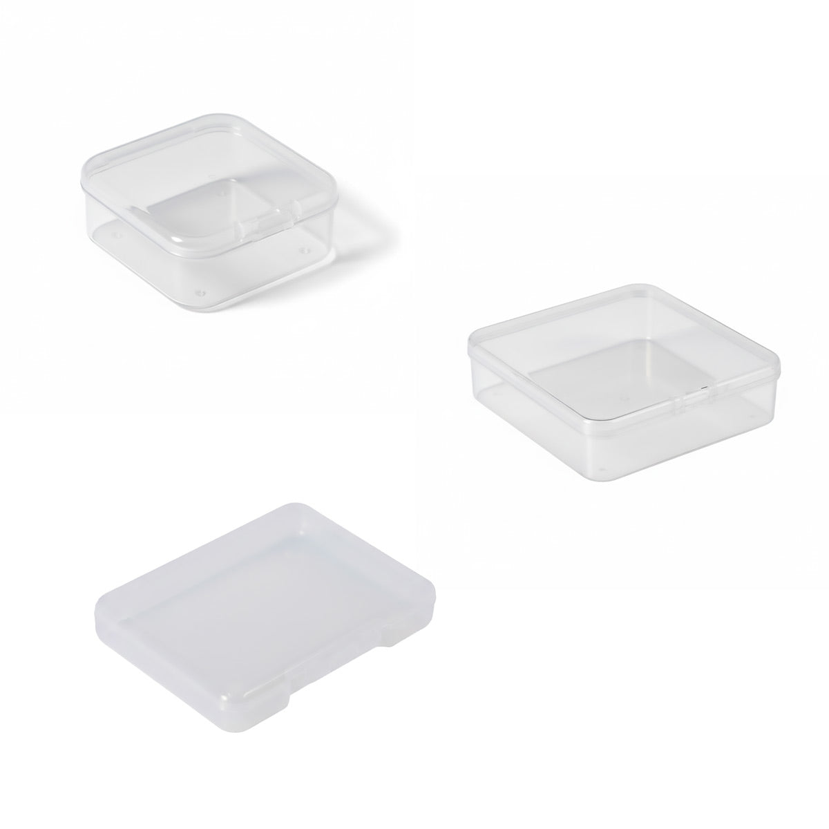 Transparent Plastic Storage Boxes 100PCS PP Small Parts Organiser