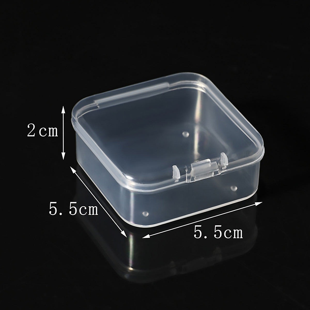 Transparent Plastic Storage Boxes 100PCS PP Small Parts Organiser