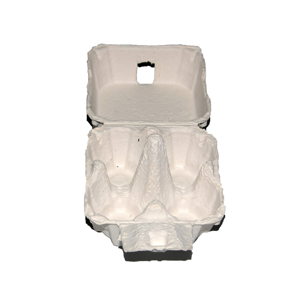 300PCS 4 Slot Paper Egg Trays Molded Pulp Stackable for Egg Packaging