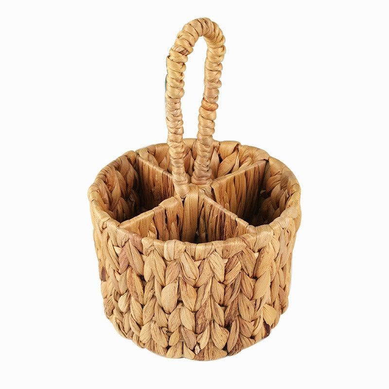 Handmade Woven Round Storage Basket 1PC