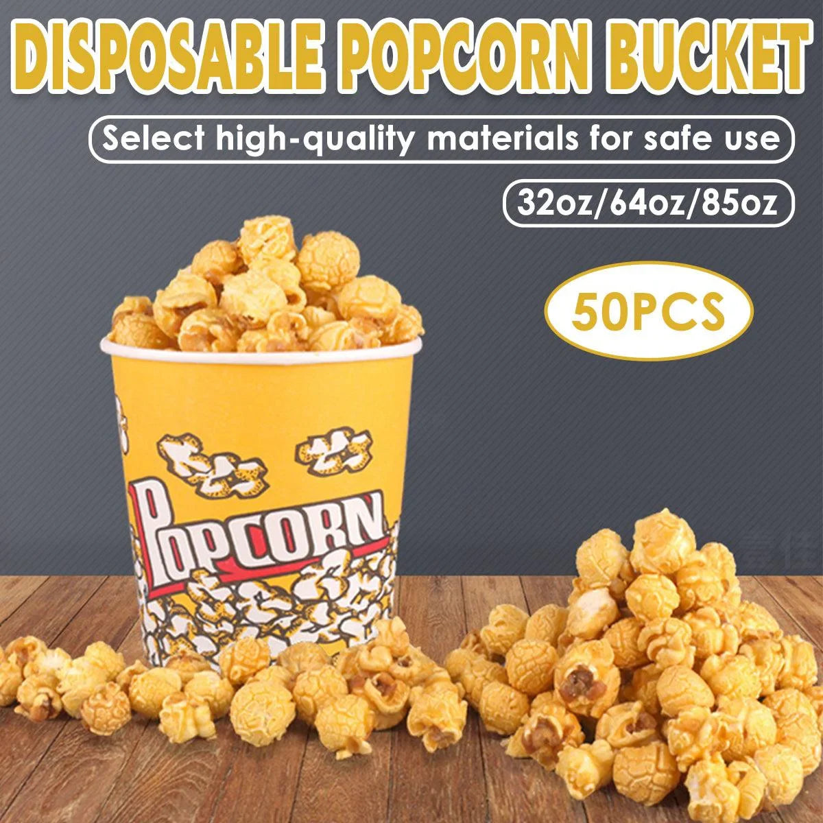 Popcorn Bucket Paper Cup 50PCS